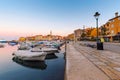 Harbour and marina in old town of Rovinj