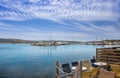 Harbour in Megalo Pefko Nea Peramos Greece