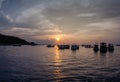 Harbour before the night dive, Koh Tao, Thailand