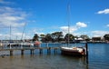 Harbour of Paynesville, state Victoria, Australia. Royalty Free Stock Photo