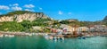 Harbour and port Marina Grande on island of Capri. Italy Royalty Free Stock Photo