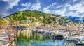 Harbour on Porte de Soller, Palma Mallorca, Spain Royalty Free Stock Photo