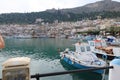 Harbour of Pothia kalymnos Island aegean greece europe Royalty Free Stock Photo