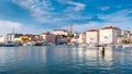 Harbour reflections, Piran, Slovenia Royalty Free Stock Photo