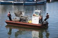 Harbour refuse patrol boat