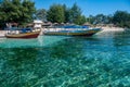Harbour scene from Gili Air in Indonesia