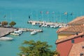 The harbour of Sirmione/Gardasee, Italy, Europe Royalty Free Stock Photo