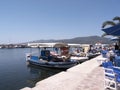 The Harbour at Skala Kalloni Lesvos Greece Royalty Free Stock Photo