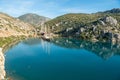 Harbour with a small shipyard along the Mediterranean coastline in Bozburun village near Marmaris resort town in Mugla province of