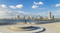 Harbour square, Manila bay on a sunny day