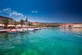 Harbour in Supetar, Brac, Croatia.