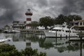 Harbour Town Lighthouse on Hilton Head Island, SC Royalty Free Stock Photo