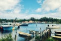 The harbour town of Strahan Royalty Free Stock Photo