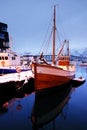 The harbour of Tromso considered the northernmost city in the world Royalty Free Stock Photo