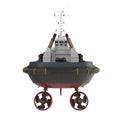 Harbour Tug Boat on white. 3D illustration