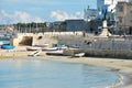 Harbour and Typical architecture in Otranto Royalty Free Stock Photo