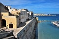 Harbour and Typical architecture in Otranto Royalty Free Stock Photo