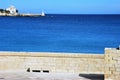 Harbour and Typical architecture in Otranto Royalty Free Stock Photo