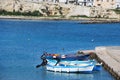 Harbour and Typical architecture in Otranto Royalty Free Stock Photo