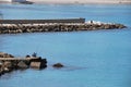 Harbour and Typical architecture in Otranto Royalty Free Stock Photo