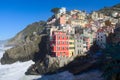 Side view on Riomaggiore Royalty Free Stock Photo