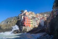 Side view on Riomaggiore Royalty Free Stock Photo