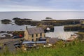 The harbour and village at St. Abbs in Berwickshire, Scotland, 07.08.2015 Royalty Free Stock Photo