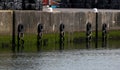 Harbour Wall with Bollards and Old Tyre Buffers