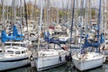 Harbour with yachts in Barcelona Royalty Free Stock Photo