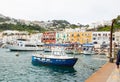 Harbours of Capri in the Bay of Naples Italy Royalty Free Stock Photo