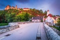 Harburg, Germany. Beautiful medieval village in historical Swabia, Bavaria, Steinerne Brucke