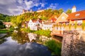 Harburg, Swabia. Beautiful medieval village in historical Bavaria, Germany