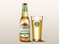 Hard apple cider mockup