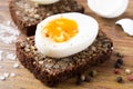 Hard boiled egg sandwich Royalty Free Stock Photo