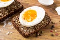 Hard boiled egg sandwich Royalty Free Stock Photo