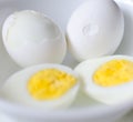 Hard Boiled Eggs With Carton Royalty Free Stock Photo