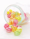 hard boiled sweets jar candy round stripes striped gob stopper gum chewing traditional shop