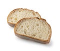 Hard bread placed on a white background