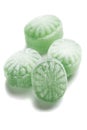 Hard candies over white background Royalty Free Stock Photo