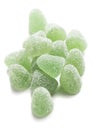 Hard candies over white background Royalty Free Stock Photo
