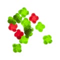 Hard candy in the shape of lauburu, Basque cross Royalty Free Stock Photo