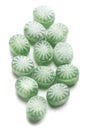 Hard candies over white background Royalty Free Stock Photo