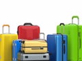 Hard case colorful luggages