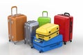 Hard case colorful luggages