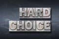 Hard choice den Royalty Free Stock Photo