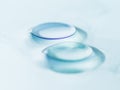 Hard contact lenses - rigid gas permeable contacts Royalty Free Stock Photo