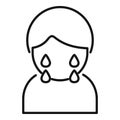 Hard coping skills icon outline vector. Work curiosity