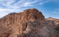 Hard and dangerous hiking trail. Extreme climbing and adrenaline. Royalty Free Stock Photo