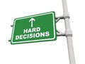 Hard decisions ahead Royalty Free Stock Photo