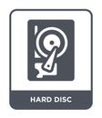 hard disc icon in trendy design style. hard disc icon isolated on white background. hard disc vector icon simple and modern flat Royalty Free Stock Photo